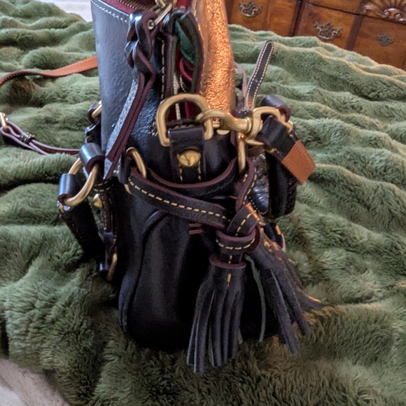 Dooney & Bourke Black Mini Bag with Gold Accents - Picture 4 of 8